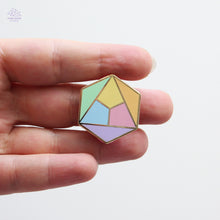 Load image into Gallery viewer, Pastel Rainbow Hexagon Enamel Pin
