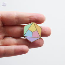 Load image into Gallery viewer, Pastel Rainbow Hexagon Enamel Pin