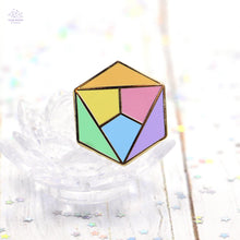 Load image into Gallery viewer, Pastel Rainbow Hexagon Enamel Pin