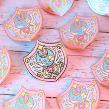 Load image into Gallery viewer, Moon Shield Enamel Pin