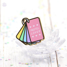 Load image into Gallery viewer, Pastel Rainbow Swatch Book Enamel Pin
