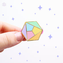 Load image into Gallery viewer, Pastel Rainbow Hexagon Enamel Pin