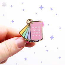 Load image into Gallery viewer, Pastel Rainbow Swatch Book Enamel Pin