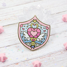 Load image into Gallery viewer, Heart Shield Enamel Pin