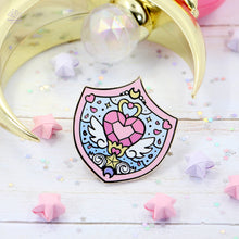 Load image into Gallery viewer, Heart Shield Enamel Pin
