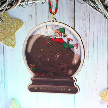 Load image into Gallery viewer, Bears & Elf Wooden Ornament