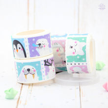Load image into Gallery viewer, Winter Animals Stamps Washi Tape