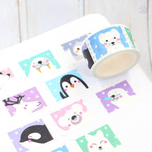 Load image into Gallery viewer, Winter Animals Stamps Washi Tape