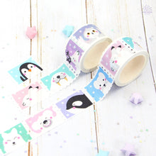 Load image into Gallery viewer, Winter Animals Stamps Washi Tape