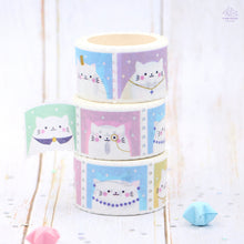 Load image into Gallery viewer, Fancy Cats Stamps Washi Tape