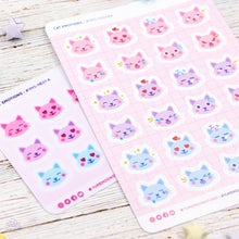 Load image into Gallery viewer, Cat Emotions Sticker Sheet