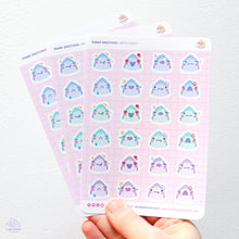 Load image into Gallery viewer, Shark Emotions Sticker Sheet