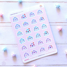 Load image into Gallery viewer, Shark Emotions Sticker Sheet
