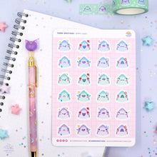 Load image into Gallery viewer, Shark Emotions Sticker Sheet