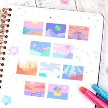 Load image into Gallery viewer, Sceneries of the World Stamps Washi Tape