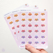 Load image into Gallery viewer, Shiba Emotions Sticker Sheet