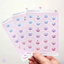 Load image into Gallery viewer, Koala Emotions Sticker Sheet