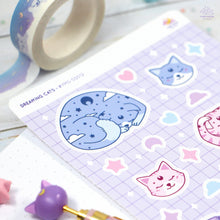 Load image into Gallery viewer, Dreaming Cats Sticker Sheet
