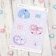 Load image into Gallery viewer, Dreaming Cats Sticker Sheet