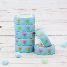 Load image into Gallery viewer, Rainbow Flowers Washi Tape