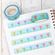 Load image into Gallery viewer, Rainbow Flowers Washi Tape