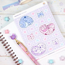 Load image into Gallery viewer, Dreaming Cats Sticker Sheet
