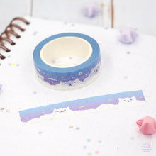 Load image into Gallery viewer, Cloud Cats Foil Washi Tape
