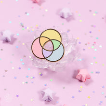 Load image into Gallery viewer, Pastel Rainbow Diagram Enamel Pin