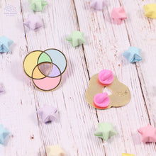 Load image into Gallery viewer, Pastel Rainbow Diagram Enamel Pin