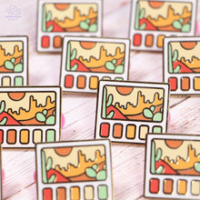 Load image into Gallery viewer, Desert Scenery Swatches Enamel Pin
