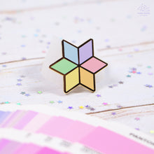 Load image into Gallery viewer, Pastel Rainbow Star Enamel Pin