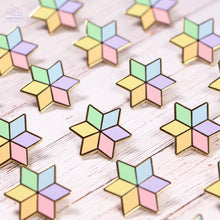 Load image into Gallery viewer, Pastel Rainbow Star Enamel Pin