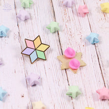 Load image into Gallery viewer, Pastel Rainbow Star Enamel Pin