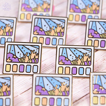 Load image into Gallery viewer, Underwater Scenery Swatches Enamel Pin