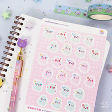 Load image into Gallery viewer, Ghost Emotions Sticker Sheet