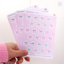 Load image into Gallery viewer, Ghost Emotions Sticker Sheet