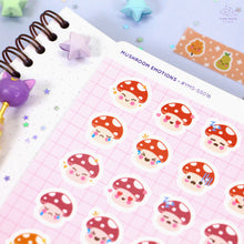 Load image into Gallery viewer, Mushroom Emotions Sticker Sheet