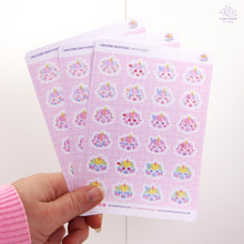 Load image into Gallery viewer, Unicorn Emotions Sticker Sheet