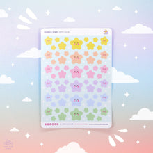 Load image into Gallery viewer, Rainbow Stars Sticker Sheet
