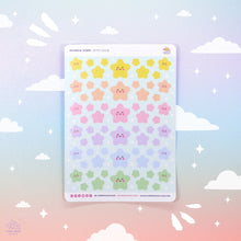 Load image into Gallery viewer, Rainbow Stars Sticker Sheet