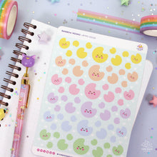 Load image into Gallery viewer, Rainbow Moons Sticker Sheet