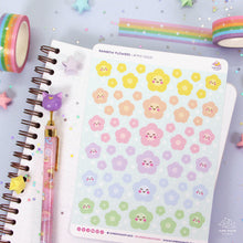 Load image into Gallery viewer, Rainbow Flowers Sticker Sheet