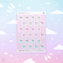 Load image into Gallery viewer, Ghost Emotions Sticker Sheet