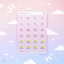 Load image into Gallery viewer, Unicorn Emotions Sticker Sheet