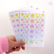 Load image into Gallery viewer, Rainbow Stars Sticker Sheet