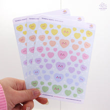 Load image into Gallery viewer, Rainbow Hearts Sticker Sheet