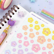 Load image into Gallery viewer, Rainbow Flowers Sticker Sheet