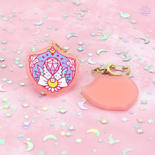 Load image into Gallery viewer, Crystal Shield Pink Frosted Acrylic Charm
