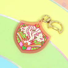 Load image into Gallery viewer, Thunder Shield Pink Frosted Acrylic Charm
