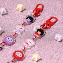 Load image into Gallery viewer, Japanese Folklore Acrylic Linked charms Keychain
